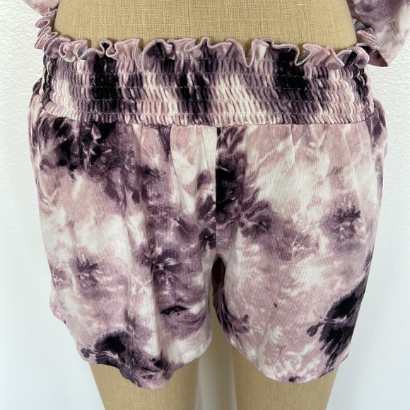 Midnight Bakery 2-Piece Pajama Set in Tie Dye Purple Size L - Picture 2 of 8
